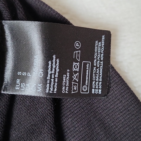 H&M Black and White Polka Dot Hoodie! Size Small! NWT! - Picture 7 of 7